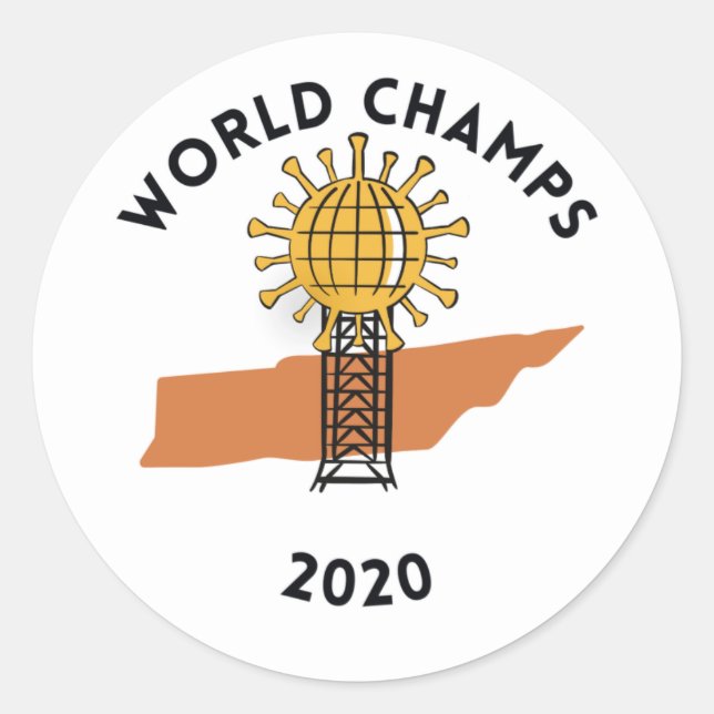 Tennessee-Koronavirus-Aufkleber Runder Aufkleber (Vorderseite)