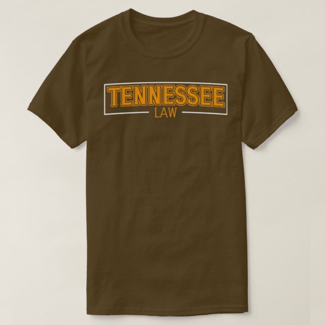 Tennessee Law Attorney's Lawyer Uni Bar Gradua T-Shirt (Design vorne)