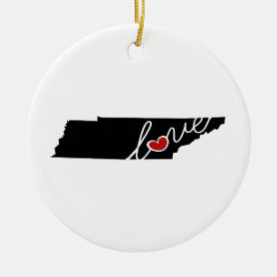 Tennessee-Liebe!  Geschenke für TN-Liebhaber Keramik Ornament