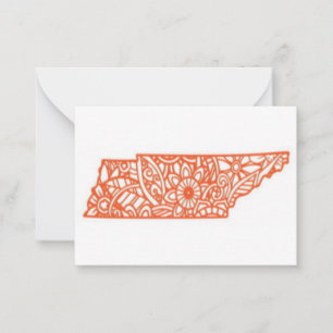 Tennessee Mitteilungskarte