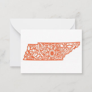 Tennessee Mitteilungskarte