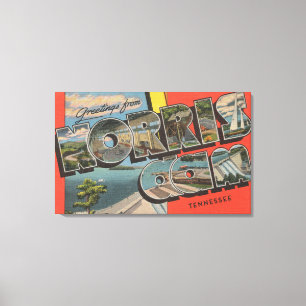 Tennessee - Norris-Stausee - Große Buchstabenszene Leinwanddruck