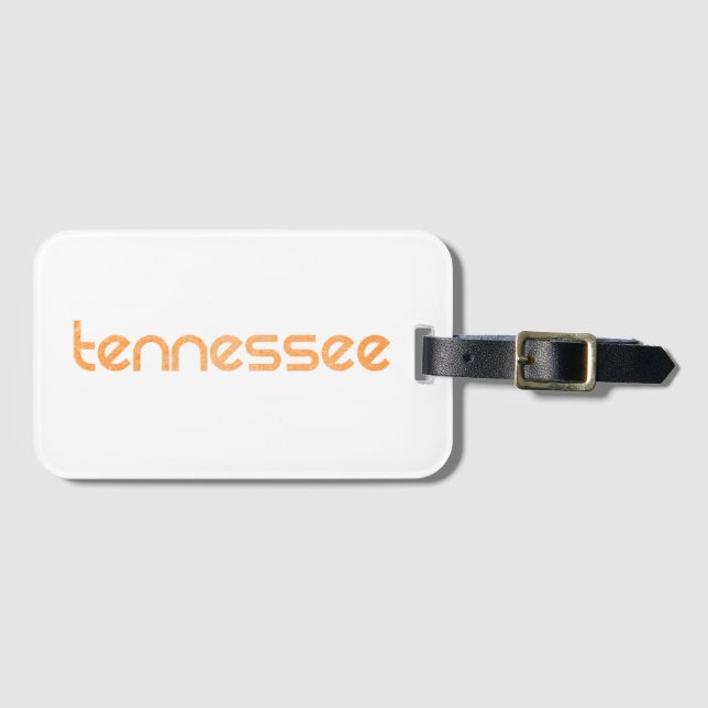 Tennessee-Orange Gepäckanhänger (Vorderseite (Horizontal))