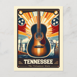 Tennessee   Patriotischer Geist Vintag Postkarte