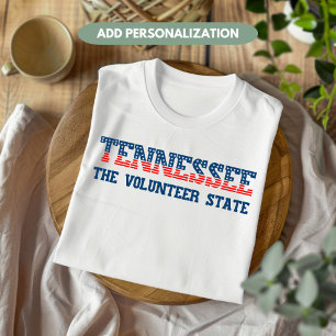 Tennessee Patriotisches Volunteer State Benutzerde T-Shirt