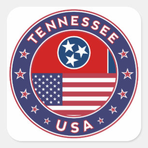Tennessee, phone heiraten zu sticker, tote, clock quadratischer aufkleber