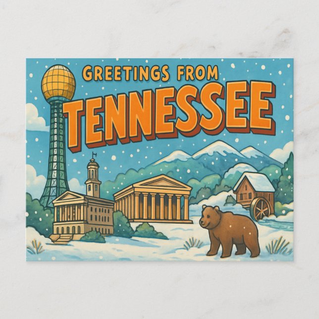 TENNESSEE Postkarte (Vorderseite)