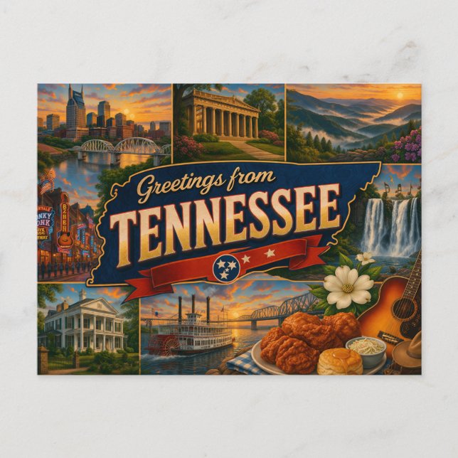 Tennessee-Postkarte Postkarte (Vorderseite)