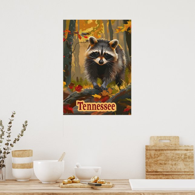 Tennessee Raccoon Poster (Küche)