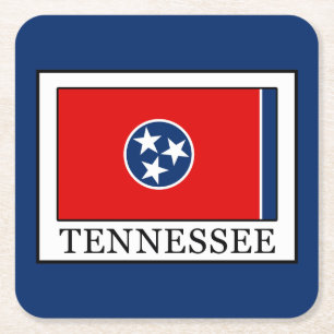 Tennessee Rechteckiger Pappuntersetzer