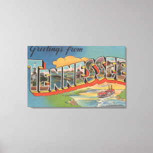 Tennessee (Riverboat-Szene) Leinwanddruck