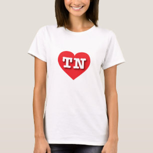 Tennessee Rotes Herz - I Liebe TN T-Shirt