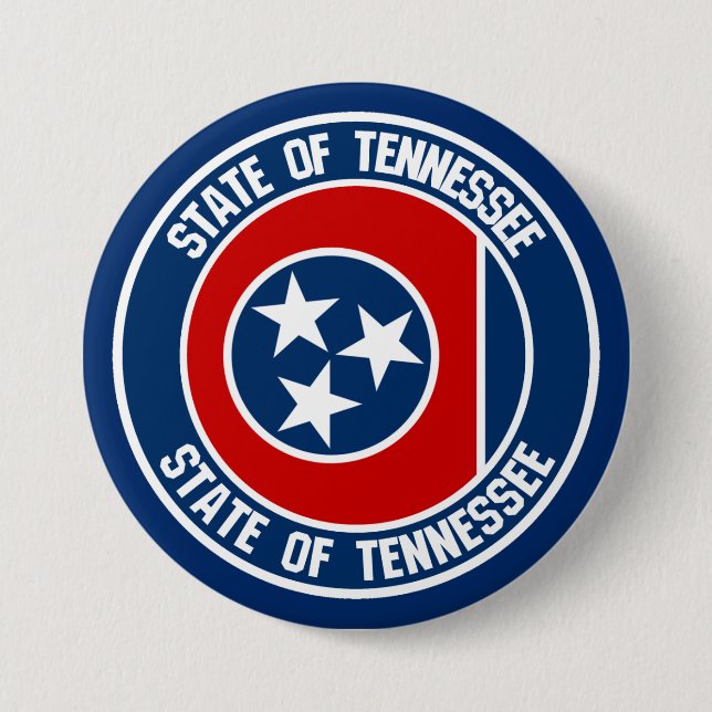 Tennessee-RundEmblem Button (Vorderseite)