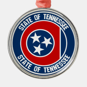 Tennessee-RundEmblem Ornament Aus Metall