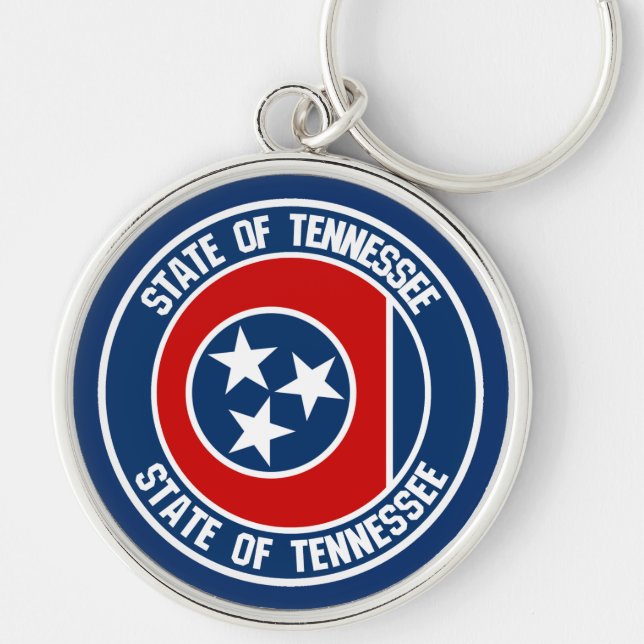 Tennessee-RundEmblem Schlüsselanhänger (Vorne)