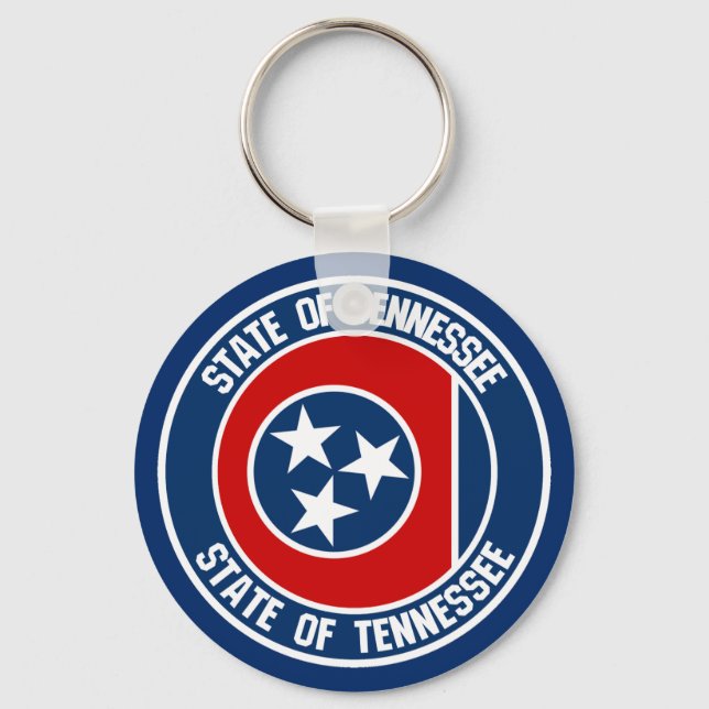 Tennessee-RundEmblem Schlüsselanhänger (Vorderseite)