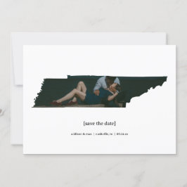 Tennessee Save the Date Fotokarte