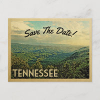 Tennessee Save the Date Vintage Berge