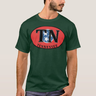 TENNESSEE STAAT FLAG EURO OVAL NASHVILLE MEMPHIS G T-Shirt