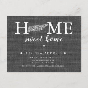 TENNESSEE Staat Moving Announcement Post Card Ankündigungspostkarte