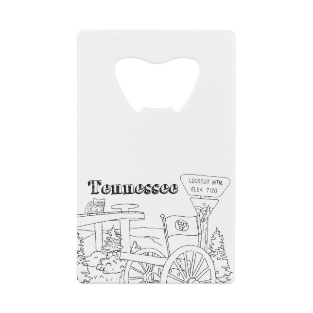 Tennessee Staat Symbole Freiwillige Staat Bilder Geldbeutel Flaschenöffner (Vorderseite)