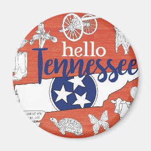 Tennessee Staat Symbole Freiwillige Staat Bilder Magnet