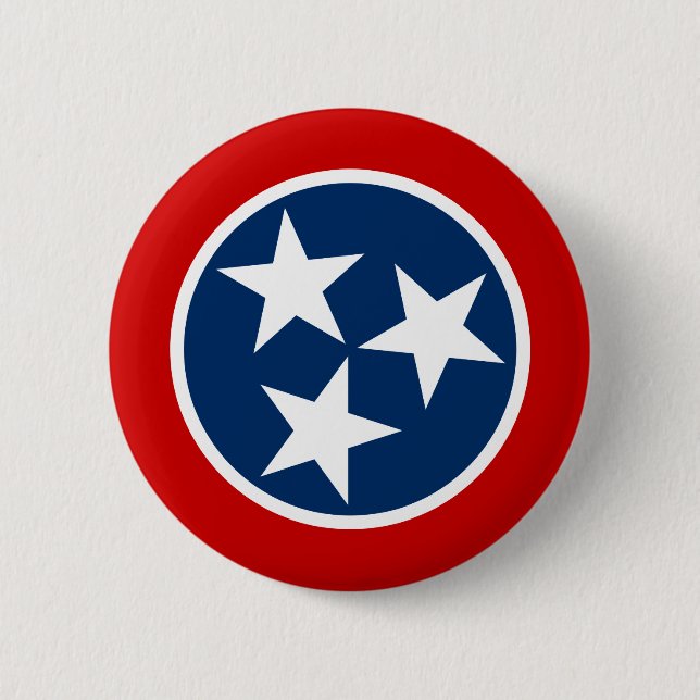 Tennessee-Staats-Flagge Button (Vorderseite)