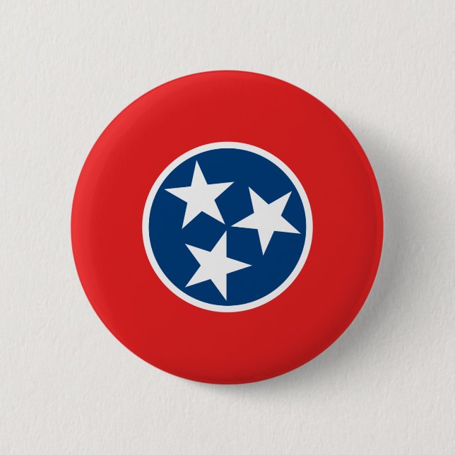 Tennessee-Staats-Flagge Button (Vorderseite)