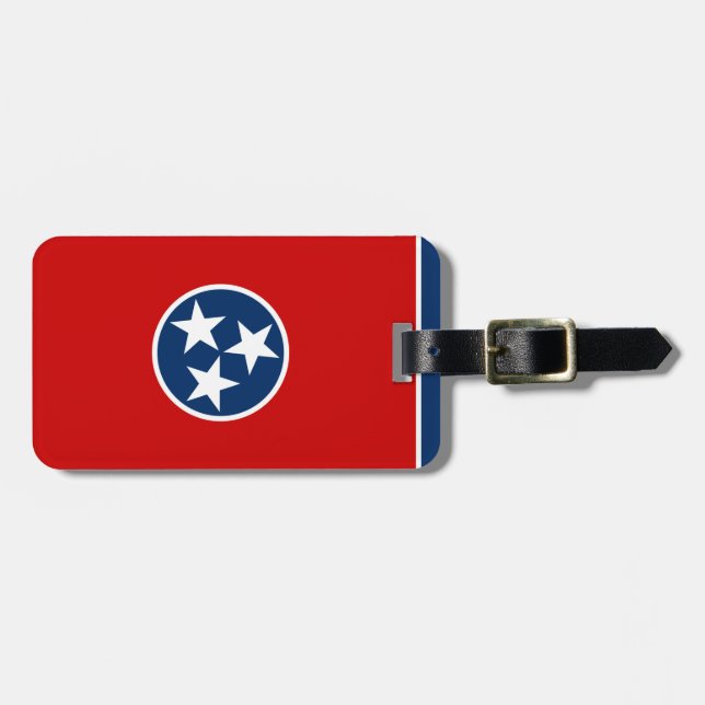 Tennessee-Staats-Flagge Gepäckanhänger (Vorderseite horizontal)