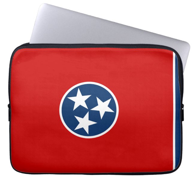 Tennessee-Staats-Flagge Laptopschutzhülle (Vorderseite)