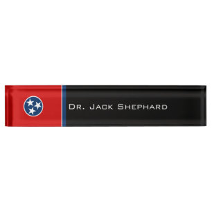 Tennessee-Staats-Flagge Namensplakette