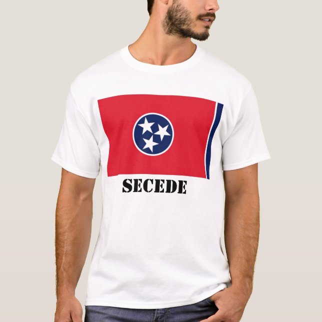 Tennessee-Staats-Flagge, SECEDE T-Shirt (Vorderseite)