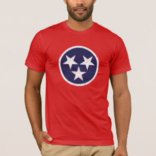 Tennessee-Staats-Flaggegrunge-Nashville-Liebe T-Shirt
