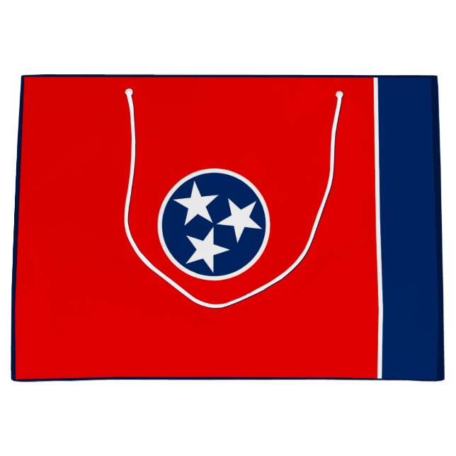 Tennessee-Staats-Flaggen-Entwurf Große Geschenktüte (Vorderseite)