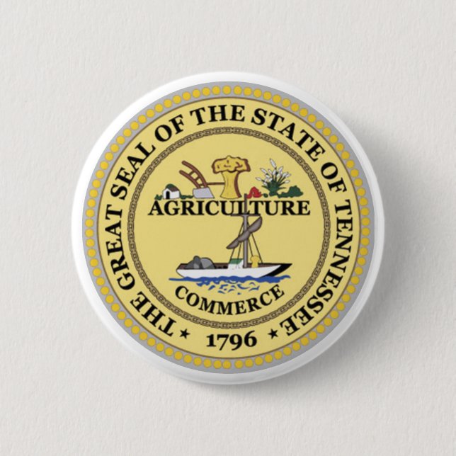 Tennessee-Staats-Siegel Button (Vorderseite)
