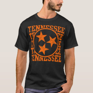 Tennessee-Staatsflagge beschädigte Grafik T-Shirt