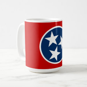 Tennessee Staatsflagge Blau Weiße Sterne Kaffeetasse