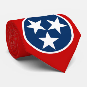 Tennessee Staatsflagge Blau Weiße Sterne Krawatte