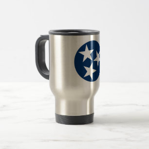 Tennessee Staatsflagge Blau Weiße Sterne Reisebecher