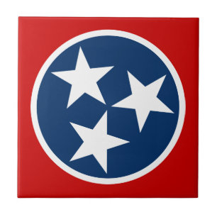 Tennessee State Flag Blaue weiße Stars Fliese