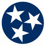 Tennessee State Flag Blaue weiße Stars Freistehende Fotoskulptur<br><div class="desc">Tennessee State Flag Blue White Stars ist ein patriotisches Symbol aus der Flagge von Tennessee.</div>
