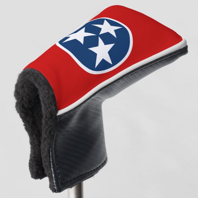 Tennessee State Flag Blaue weiße Stars Golf Headcover (3/4 Vorderseite)
