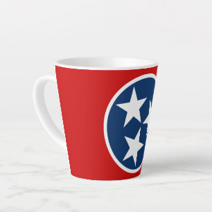 Tennessee State Flag Blaue weiße Stars Milchtasse