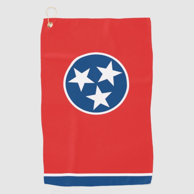 Tennessee State Flag Golf Tower Golfhandtuch (Vorderseite)