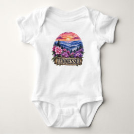 Tennessee State Floral Design Baby Strampler