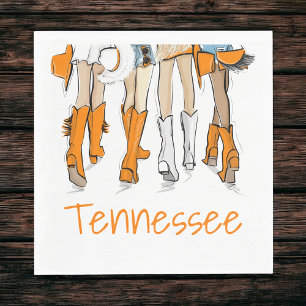 Tennessee Tailgate Girls Cocktail Spieltag Serviette