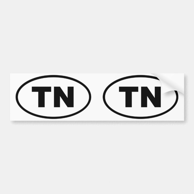 Tennessee TN Autoaufkleber (Vorne)