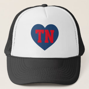 Tennessee TN Herzdesign - Bold Minimalistischer St Truckerkappe