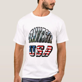Tennessee und USA Picture Text T-Shirt