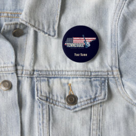 Tennessee United Staaten Retro Staat Vintag USA Button